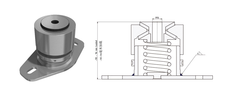 VT4200全金属弹簧减震器