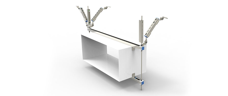 矩形风管双向抗震支架