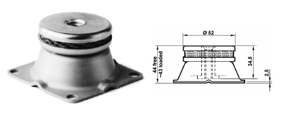 V164全金属隔振器