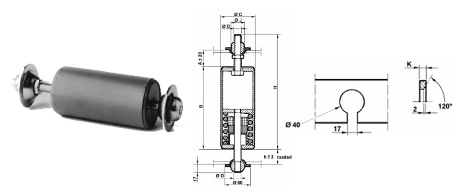 V303 - V308吊架弹簧减振器